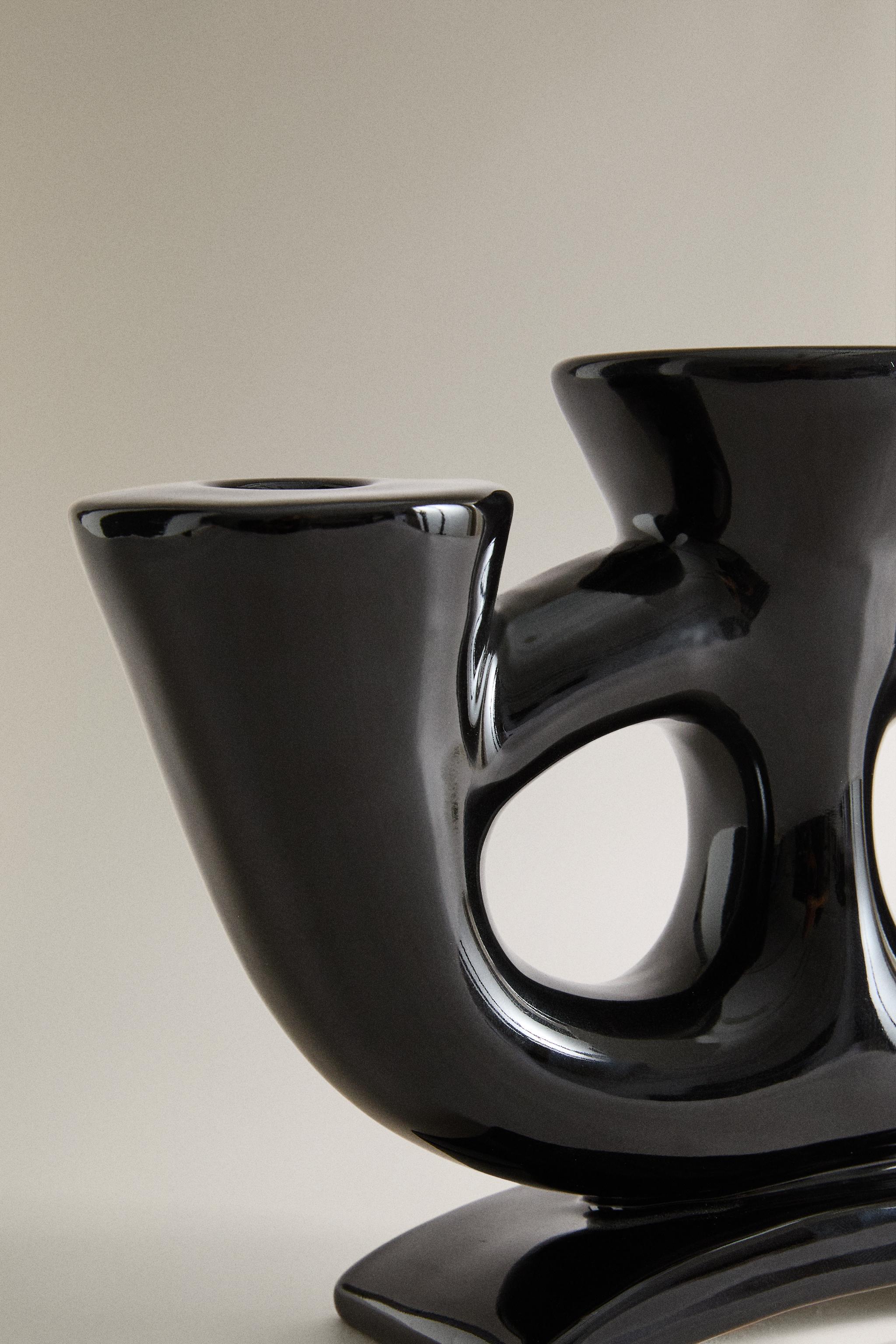 TRIPLE CERAMIC CANDLESTICK X COLLAGERIE